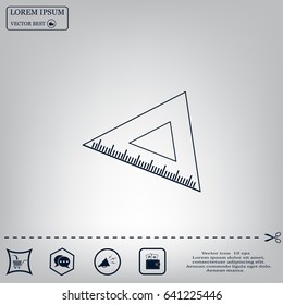 Ruler Icon Eps10