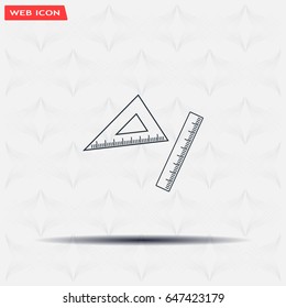 Ruler Icon Eps10