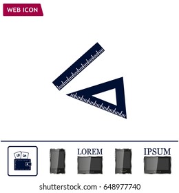 Ruler Icon Eps10