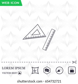 Ruler Icon Eps10