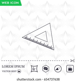 Ruler Icon Eps10