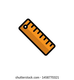 ruler icon filled design template
