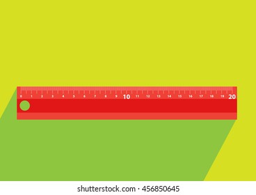 Ruler Icon flat design