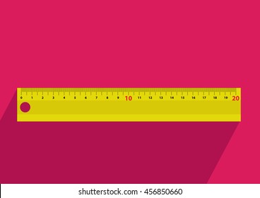 Ruler Icon flat design