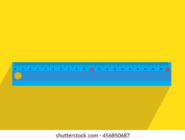 Ruler Icon flat design