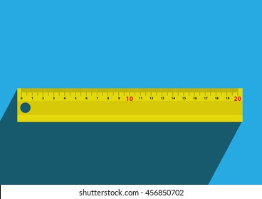 Ruler Icon flat design