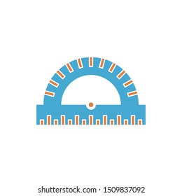 Ruler icon. flat illustration of ruler vector. ruler sign symbol