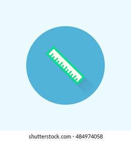 ruler icon. flat style