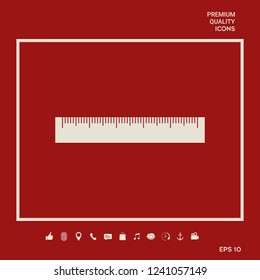 The ruler icon. Graphic elements for your design