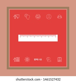 The ruler icon. Graphic elements for your design