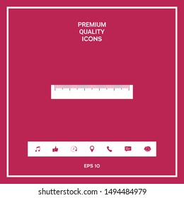 The ruler icon. Graphic elements for your design