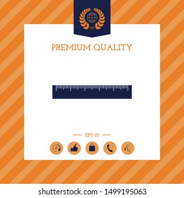 The ruler icon. Graphic elements for your design