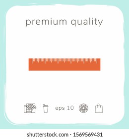 The ruler icon. Graphic elements for your design