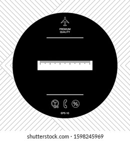 The ruler icon. Graphic elements for your design
