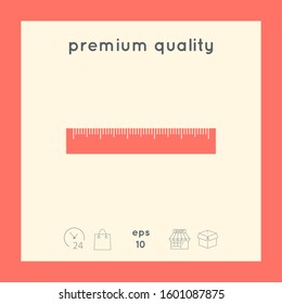 The ruler icon. Graphic elements for your design