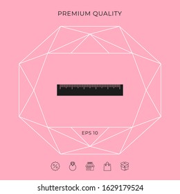 The ruler icon. Graphic elements for your design
