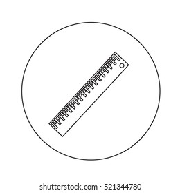 Ruler icon illustration design