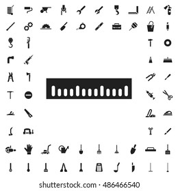 Ruler icon illustration isolated vector sign symbol