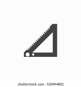 Ruler icon illustration isolated vector sign symbol