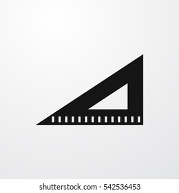 ruler icon illustration isolated vector sign symbol
