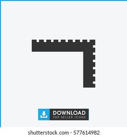 ruler icon illustration isolated vector sign symbol