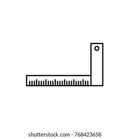 ruler icon illustration isolated vector sign symbol
