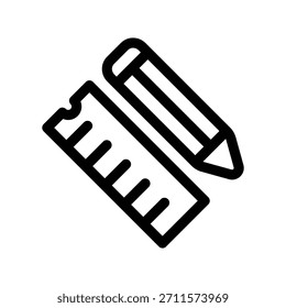 Ícone da régua ilustração modelo de design de vetor