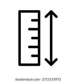 Ruler icon illustration vector design template