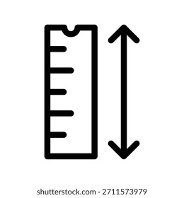 Ruler icon illustration vector design template