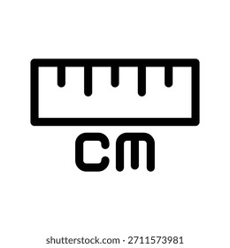 Ruler icon illustration vector design template