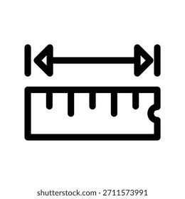 Ruler icon illustration vector design template