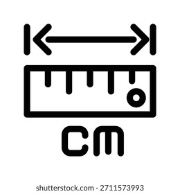 Ruler icon illustration vector design template