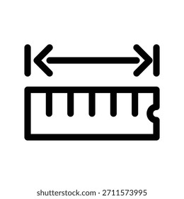Ruler icon illustration vector design template