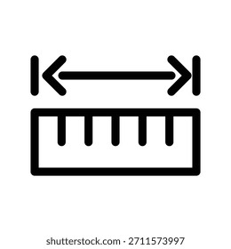 Ruler icon illustration vector design template