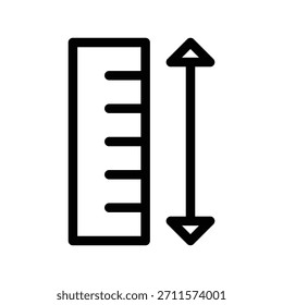 Icono de Regla ilustración Vector diseño Plantilla