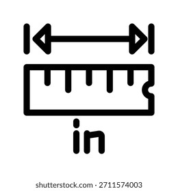 Ruler icon illustration vector design template