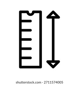 Ruler icon illustration vector design template