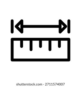 Ruler icon illustration vector design template