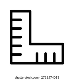 Ruler icon illustration vector design template