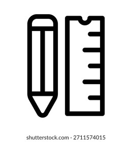 Ruler icon illustration vector design template
