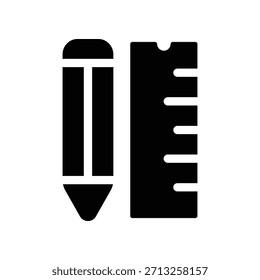 Icono de Regla ilustración Vector diseño Plantilla