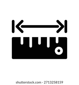 Icono de Regla ilustración Vector diseño Plantilla