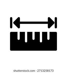 Icono de Regla ilustración Vector diseño Plantilla