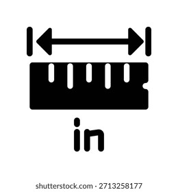 Linealsymbol, Vektordesign-Vorlage