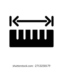 Icono de Regla ilustración Vector diseño Plantilla
