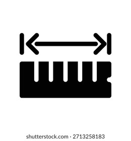 Icono de Regla ilustración Vector diseño Plantilla