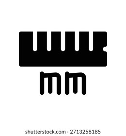 Icono de Regla ilustración Vector diseño Plantilla