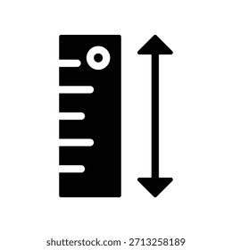 Icono de Regla ilustración Vector diseño Plantilla