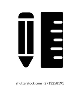Icono de Regla ilustración Vector diseño Plantilla