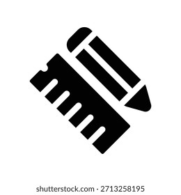 Icono de Regla ilustración Vector diseño Plantilla